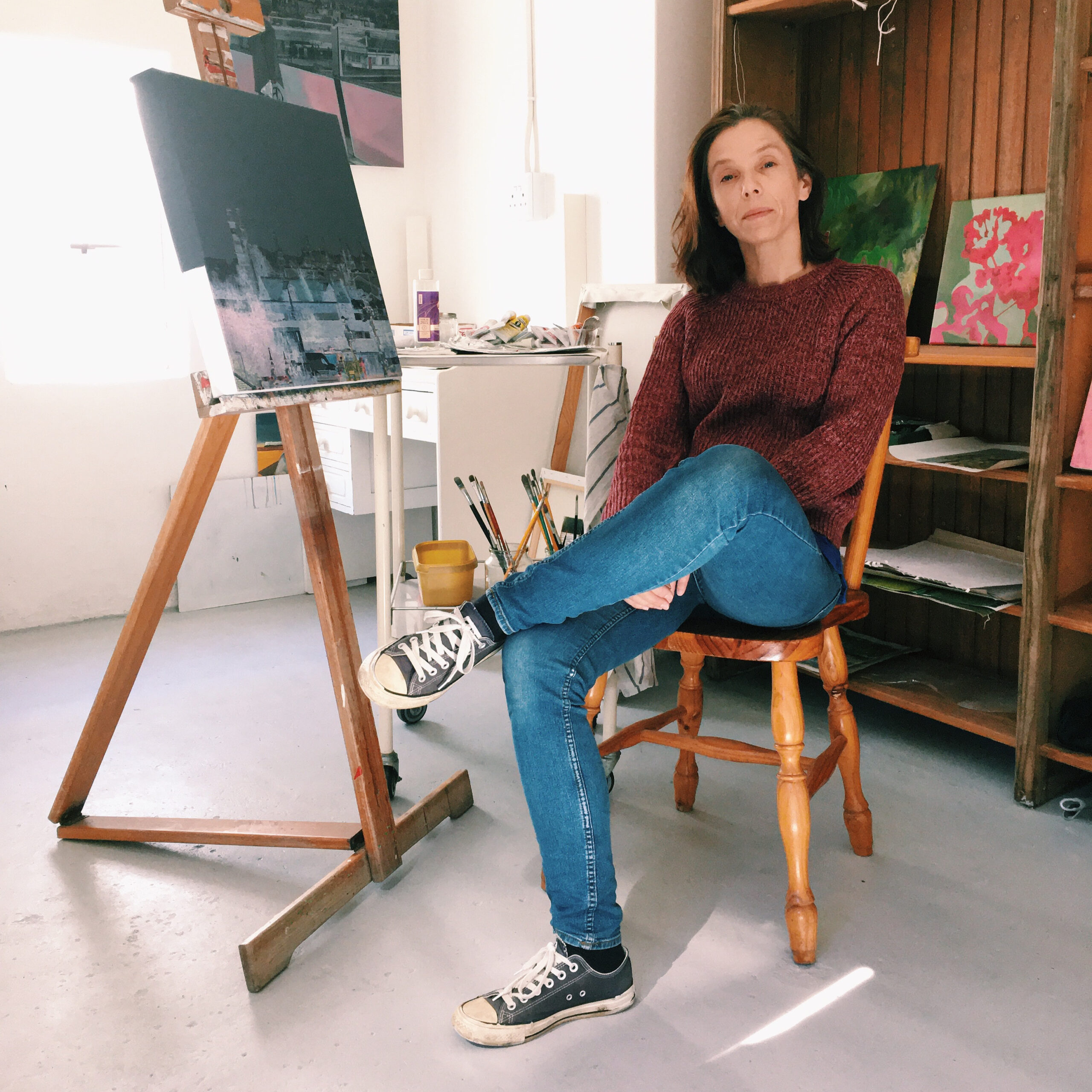 artist in studio